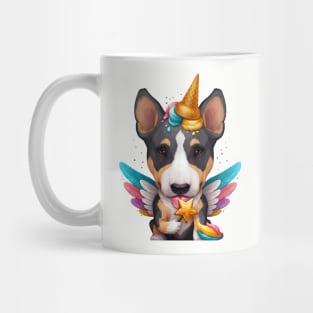 Tricolor English Bull Terrier Ice Cream Unicorn Mug